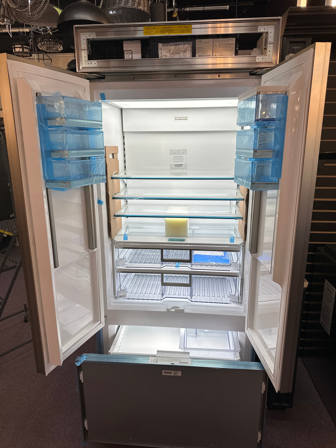 Sub-Zero CL3650UFD/0 36 Inch Built-in Panel Ready French Door Refrigerator NEW Display Model