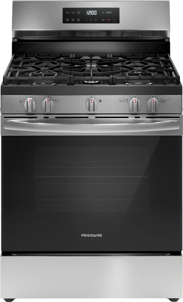 Frigidaire 30" Gas Range Five Burner Cook Top FCRG3062AS NEW DISPLAY MODEL