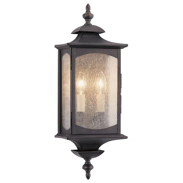 Generation Lighting - SMALL BLEMISH  OL2601ORB - Feiss Lighting-Market Square-Wall Mount Lantern in Traditional Style-6.75 Inch Wide by 19 Inch High
