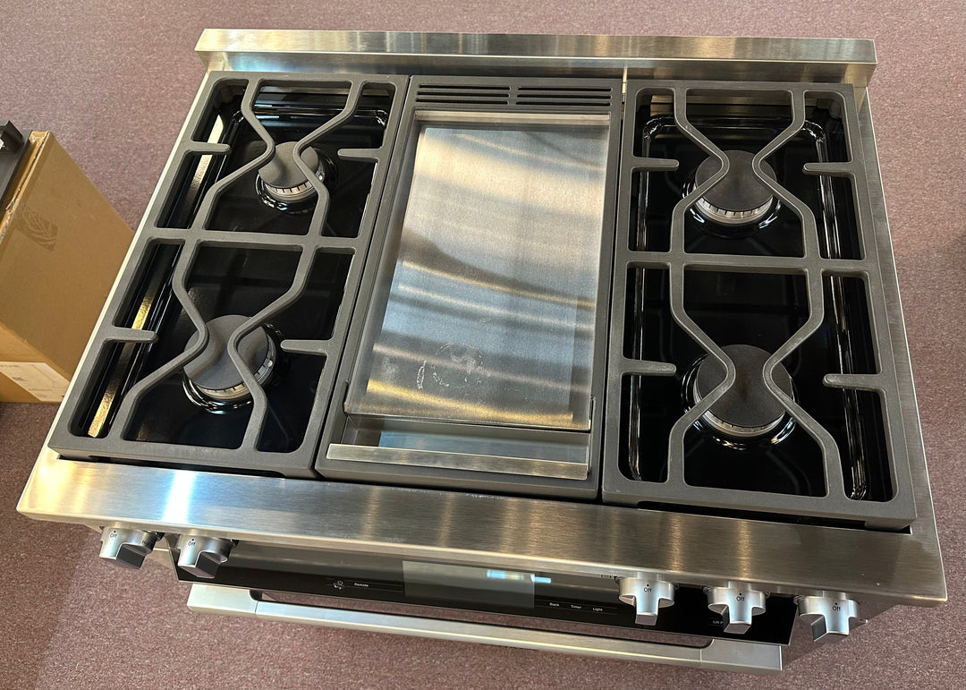 Miele 36" Range
HR 1936-3 G DF GD Clean Touch Steel *NEW DISPLAY *BLEMISHED