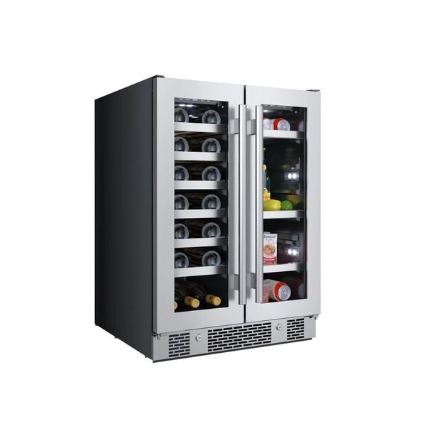 Avallon 24 Inch Wide 21 Bottle Capacity and 64 Can Capacity Beverage Center AWBC242GGFD