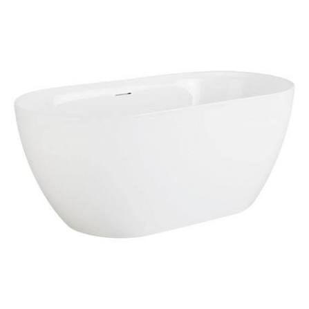 59" Hibiscus Oval Acrylic Freestanding Tub *BLEMISHED *Faucet Sold Separately