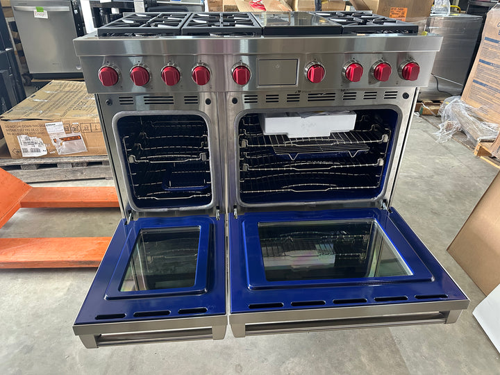 Wolf M Series DF48650GSP 48 Inch Freestanding Dual-Fuel Smart Range *BLEMISHED *NEW DISPLAY