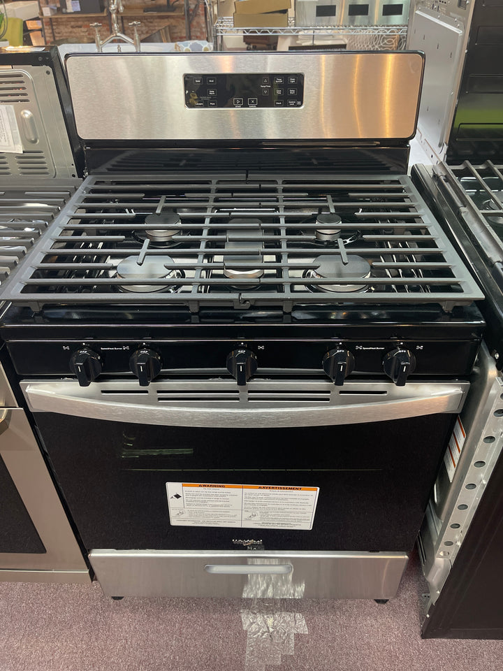 Whirlpool 30 Inch Freestanding Gas Range with 5 Sealed Burners WFG505M0MS NEW DISPLAY MODEL