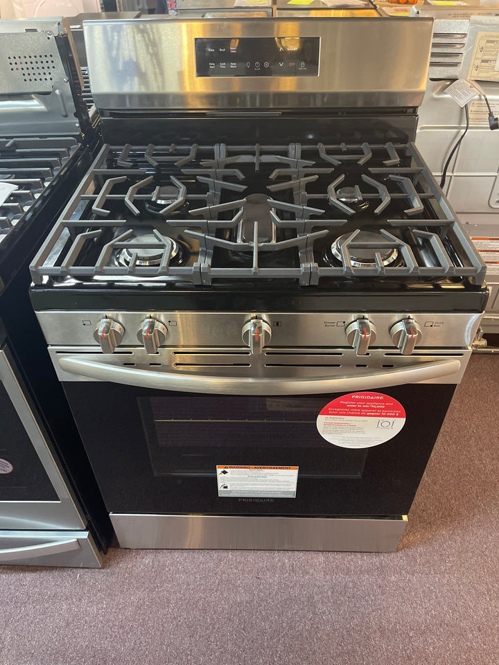 Frigidaire 30" Gas Range Five Burner Cook Top FCRG3062AS NEW DISPLAY MODEL