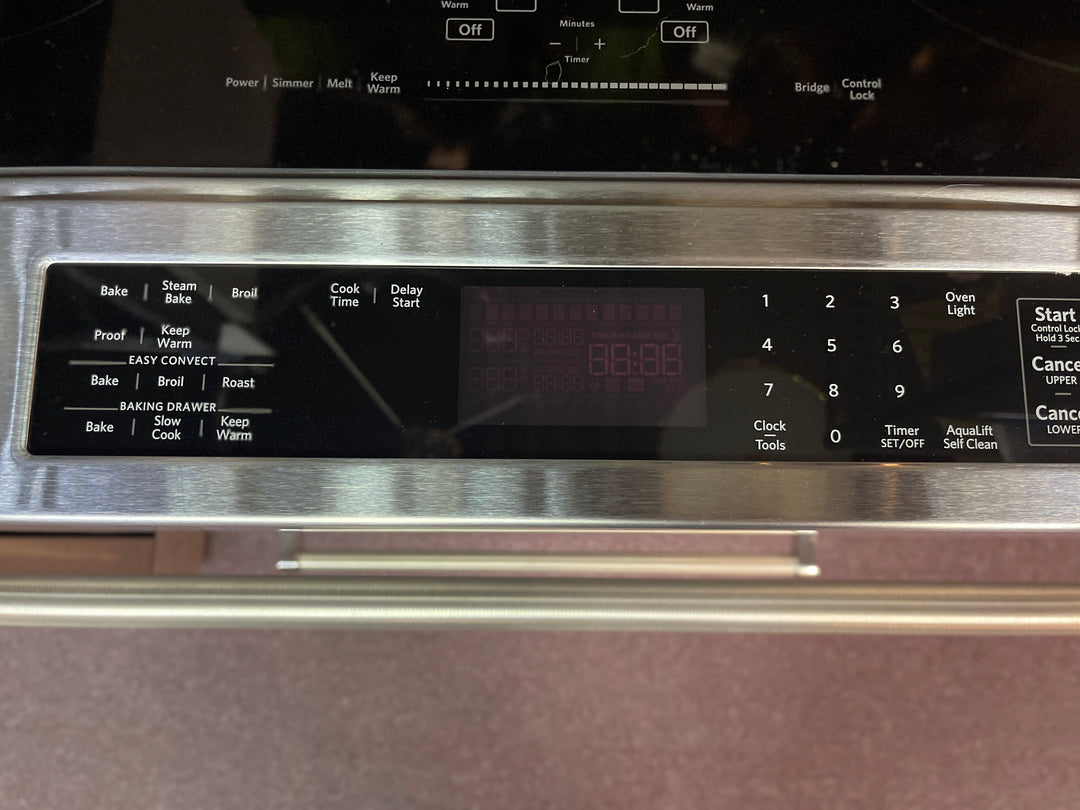 KitchenAid Electric Induction Convection Range - Stainless Steel KSIB900ESS DISPLAY MODEL