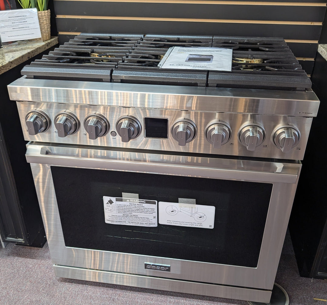 DACOR Transitional 36" Gas Convection Smart RANGE 6 Burners DOP36P86GLS *NEW DISPLAY