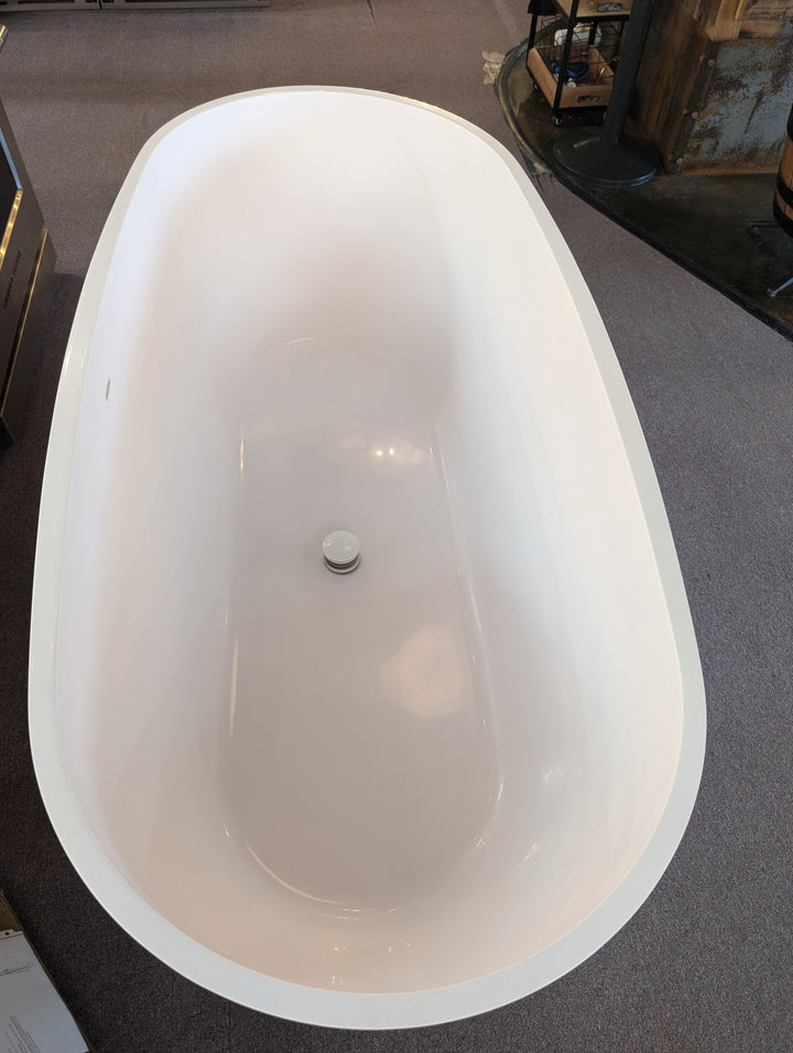 66" Ocala Solid Surface Freestanding Tub Model #SHOCFS6632WH * NEW DISPLAY