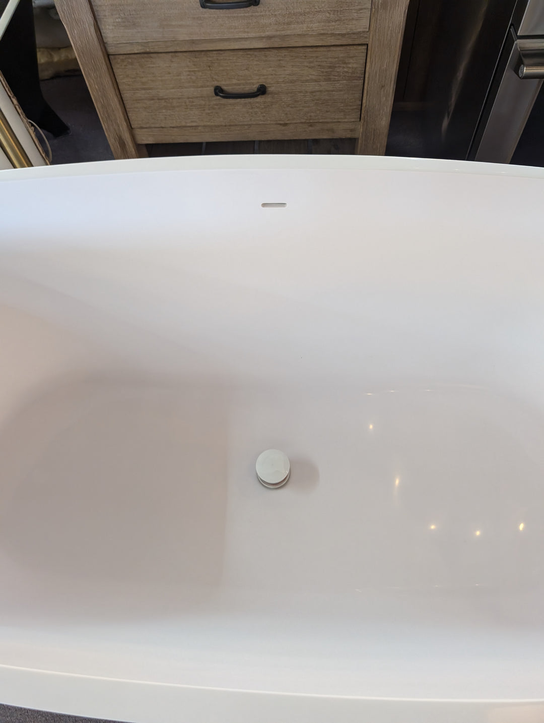 66" Ocala Solid Surface Freestanding Tub Model #SHOCFS6632WH * NEW DISPLAY