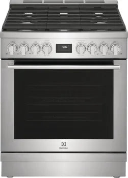 Electrolux ECFD3068AS Blemish on Burner Covers 30 Inch Freestanding Dual Fuel Range with 5 Sealed Burners STAINLESS STEEL