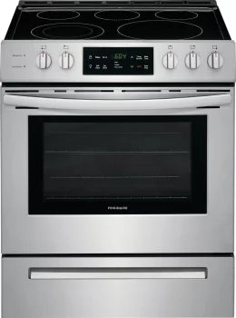 Frigidaire 30 Inch Front Control Electric Range with 5 Element Cooktop Stainless Steel FFEH3054US BLEMISHED* LOANER