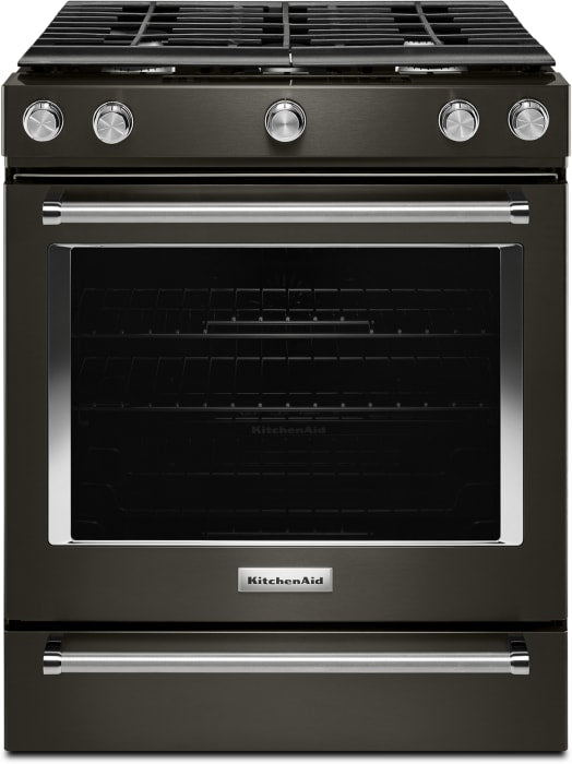 KitchenAid KSGG700EBS
30 Inch Slide-In Gas Range with 5 Sealed Burners *NEW DISPLAY