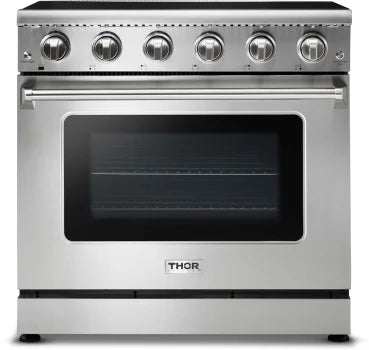 THOR HRE3601 36 Inch Freestanding Professional Electric Range with 5 Elements