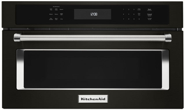 KitchenAid KMBP100EBS KitchenAid 30" Built In Microwave Oven with Convection Cooking - Black Stainless Steel DISPLAY MODEL