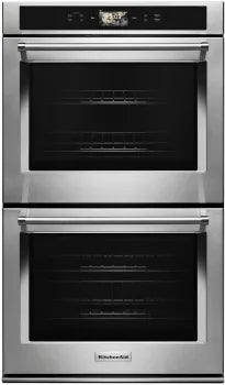 KitchenAid 30 Inch Double Convection Smart Electric Wall Oven Stainless Steel KODE900HSS New Display