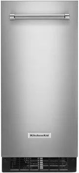 KitchenAid KUIX535HPS 15 Inch Built-In Undercounter Blemish on Right Front Clear Ice Maker with 25 lbs. Ice Storage Capacity Stainless Steel