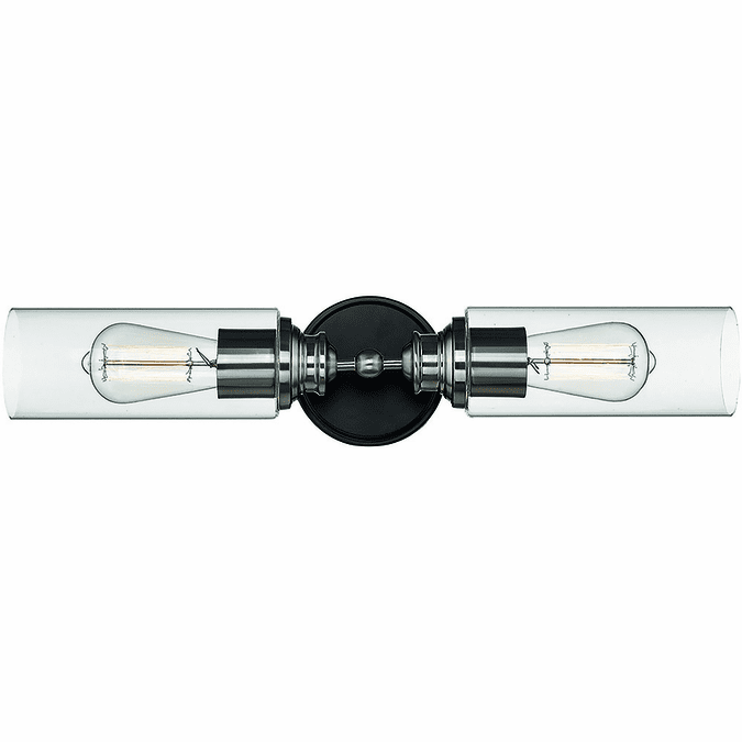 Millennium 5.5" NEW IN BOX Lamp Sconce Matte Black / Brushed Nickel 2MIL-2412-MB-BN DISPLAY MODEL