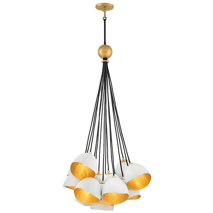 Nula By Hinkley 26" Wide White Chandelier 035A2