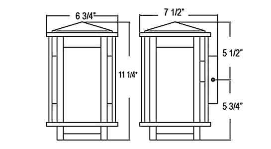 Park Harbor Beech Lane 11" Tall Single Light Outdoor Wall Sconce PHEL1700BROW DISPLAY MODEL