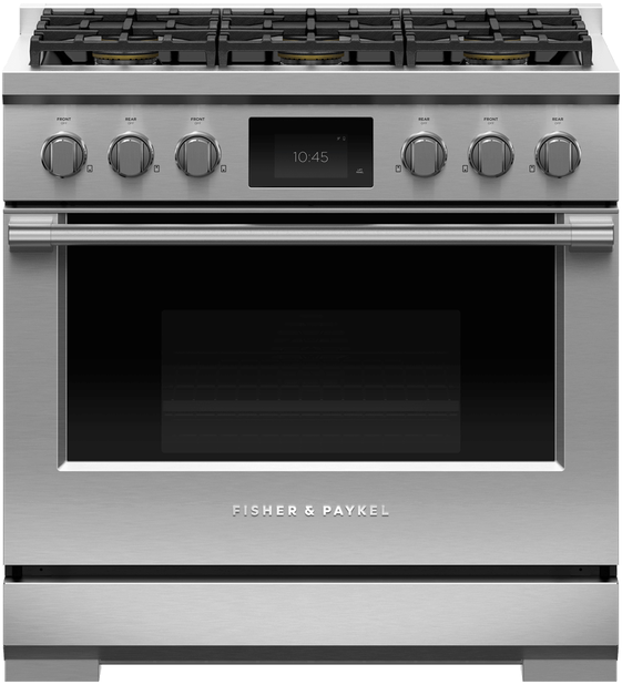 Fisher & Paykel Series 7 Professional Series 30 Inch Gas Pro Range with 5 Dual Flow Burners (Heat Control) LP GAS RGV3305L *NEW DISPLAY