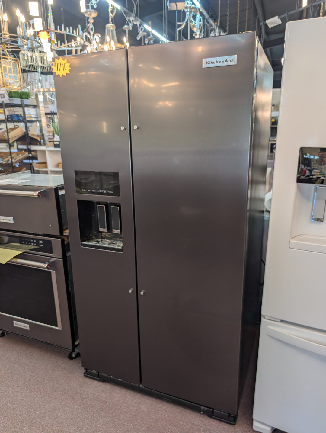KitchenAid KRSF705HBS
36 Inch Side-by-Side Refrigerator *New Display