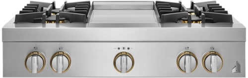 JennAir RISE™ JGCP536HL 36 Inch Gas Rangetop with 4 Sealed Brass Burners *Display