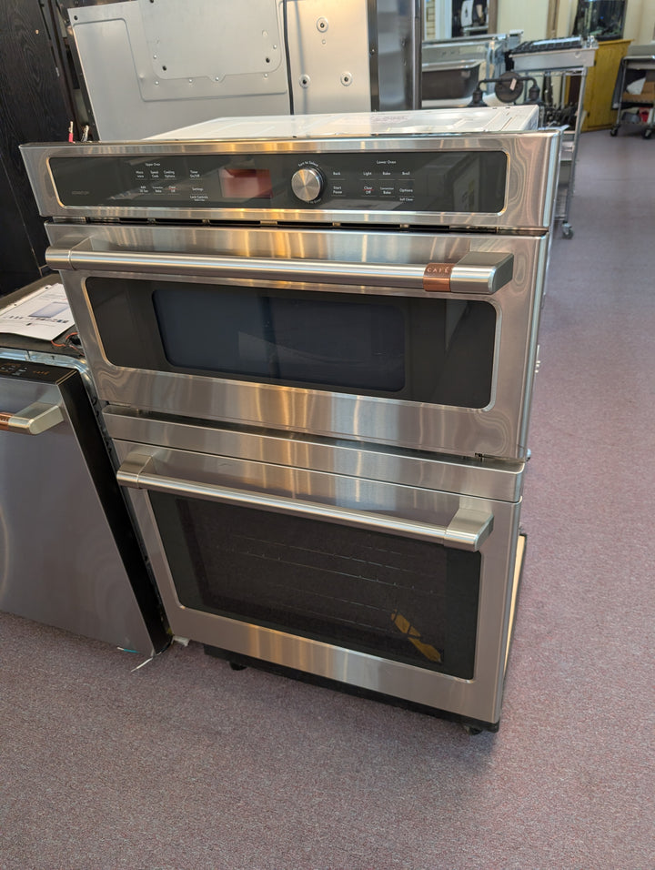 Cafe CTC912P2NS1 30 Inch Double Combination Electric Wall Oven with 6.7 Cu. Ft. Total Oven Capacity *BLEMISHED See photos