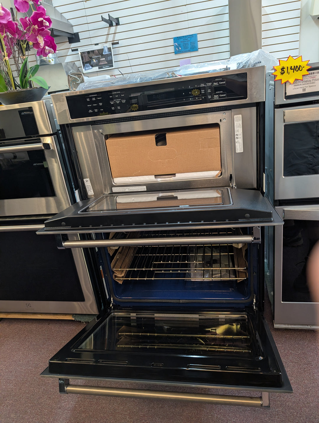 KitchenAid KOCE500ESS
30 Inch Double Combination Electric Wall Oven *New Display