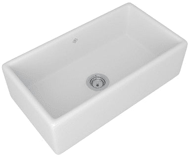 Rohl Shaws Original RC3318WH 33 Inch Single Bowl Fireclay Kitchen Sink with Apron Front *NEW DISPLAY