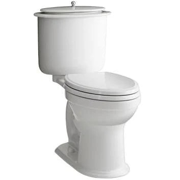 DXV Oak Hill 1.28 GPF Two Piece Elongated Toilet with Top Lever - Seat Included D2203AA1 White00.415