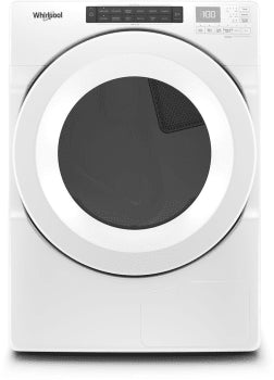 Whirlpool WHD560CHW 27 Inch Ventless Electric Dryer with 7.4 cu. ft. Capacity, Hybrid Heat Pump Drying Technology, 36 Dryer Programs, Sensor Dry, Quick Dry, Wrinkle Shield™ Option
