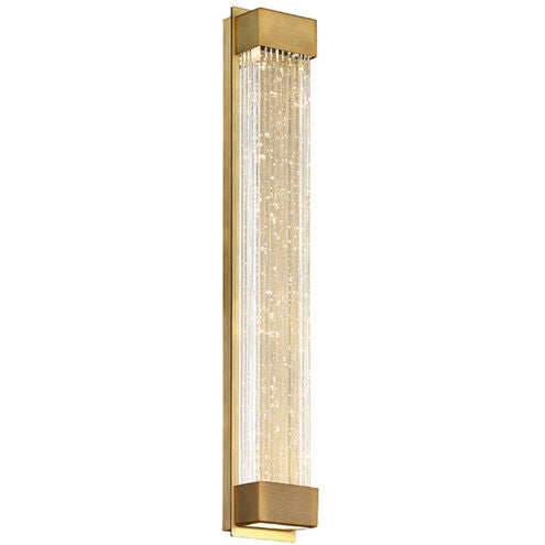 Modern forms tower WS-58820-AB Aged brass 20 inch wall light DISPLAY MODEL